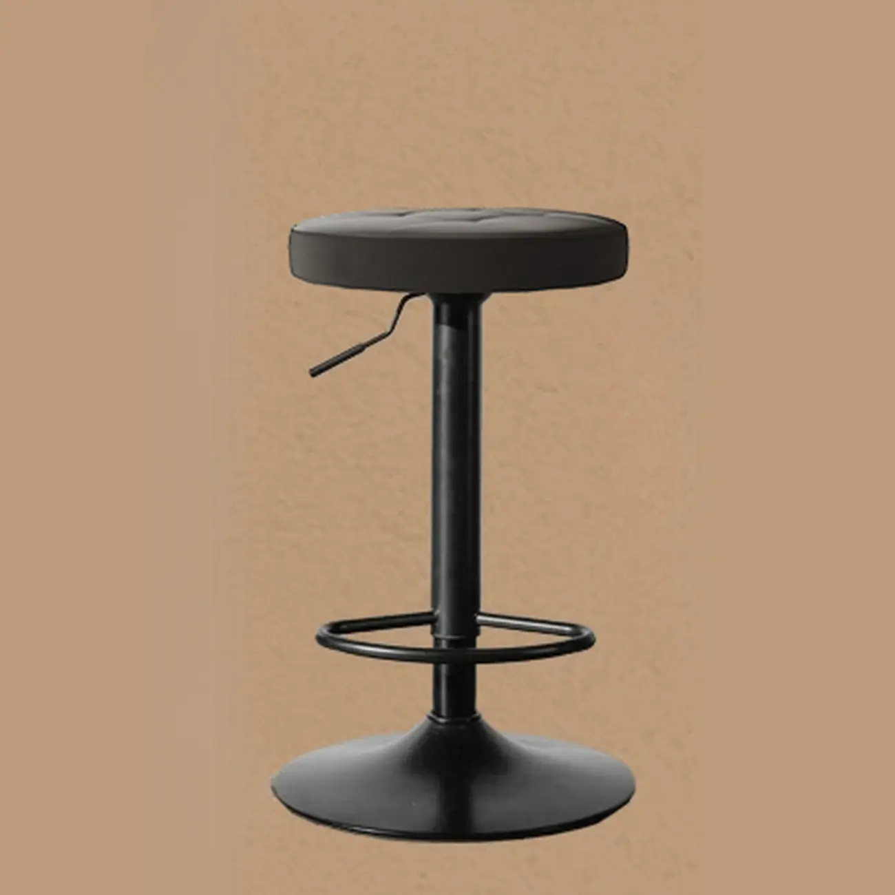 Minimalist Round Adjustable Swivel Bar Stools Image - 5 | homeyfad