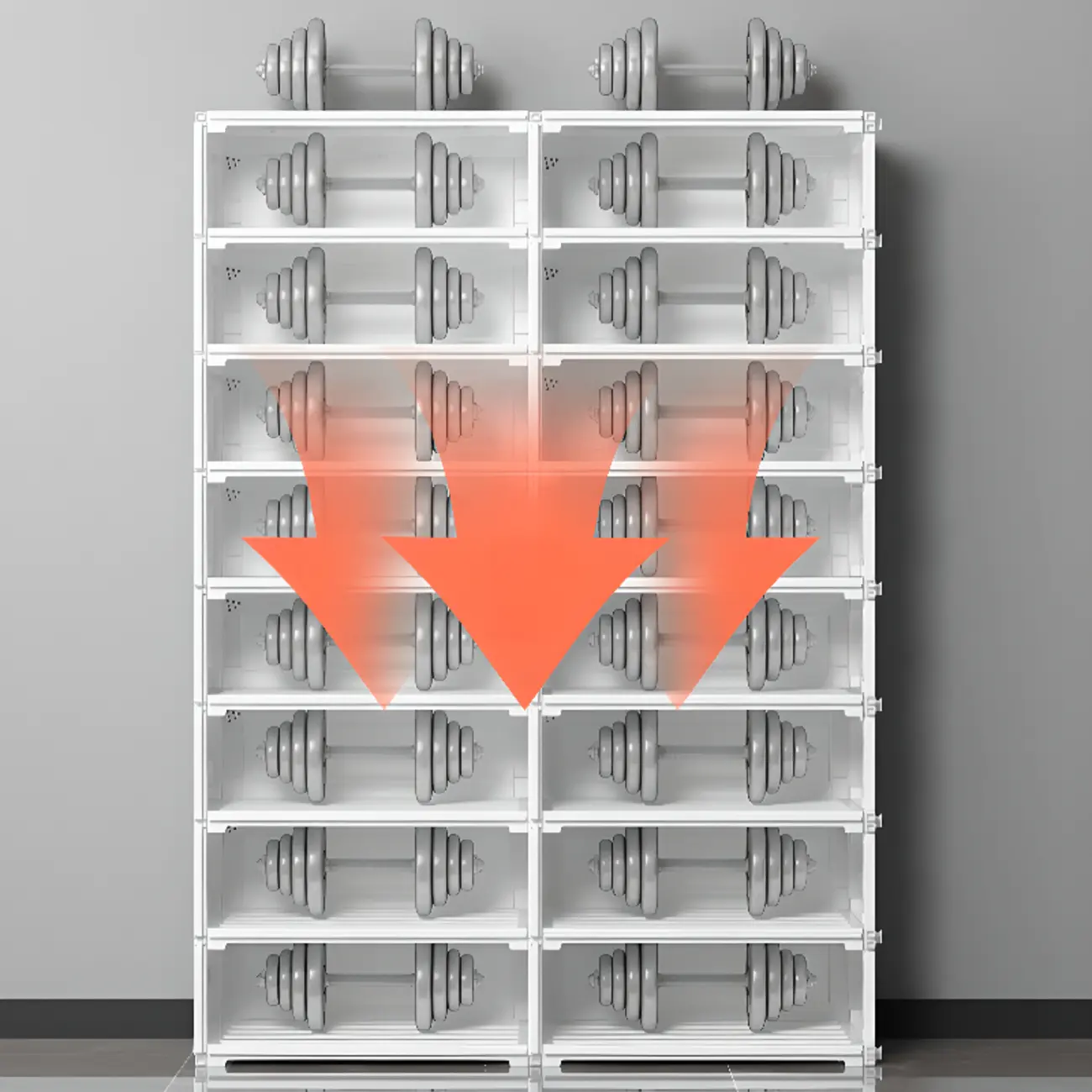 Durable Flip-up Glam Plastic Clear Shoe Boxes Stackable Image - 10 | homeyfad