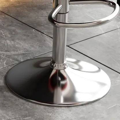 Modern Bucket Adjustable Swivel Leather Bar Stools Image - 17