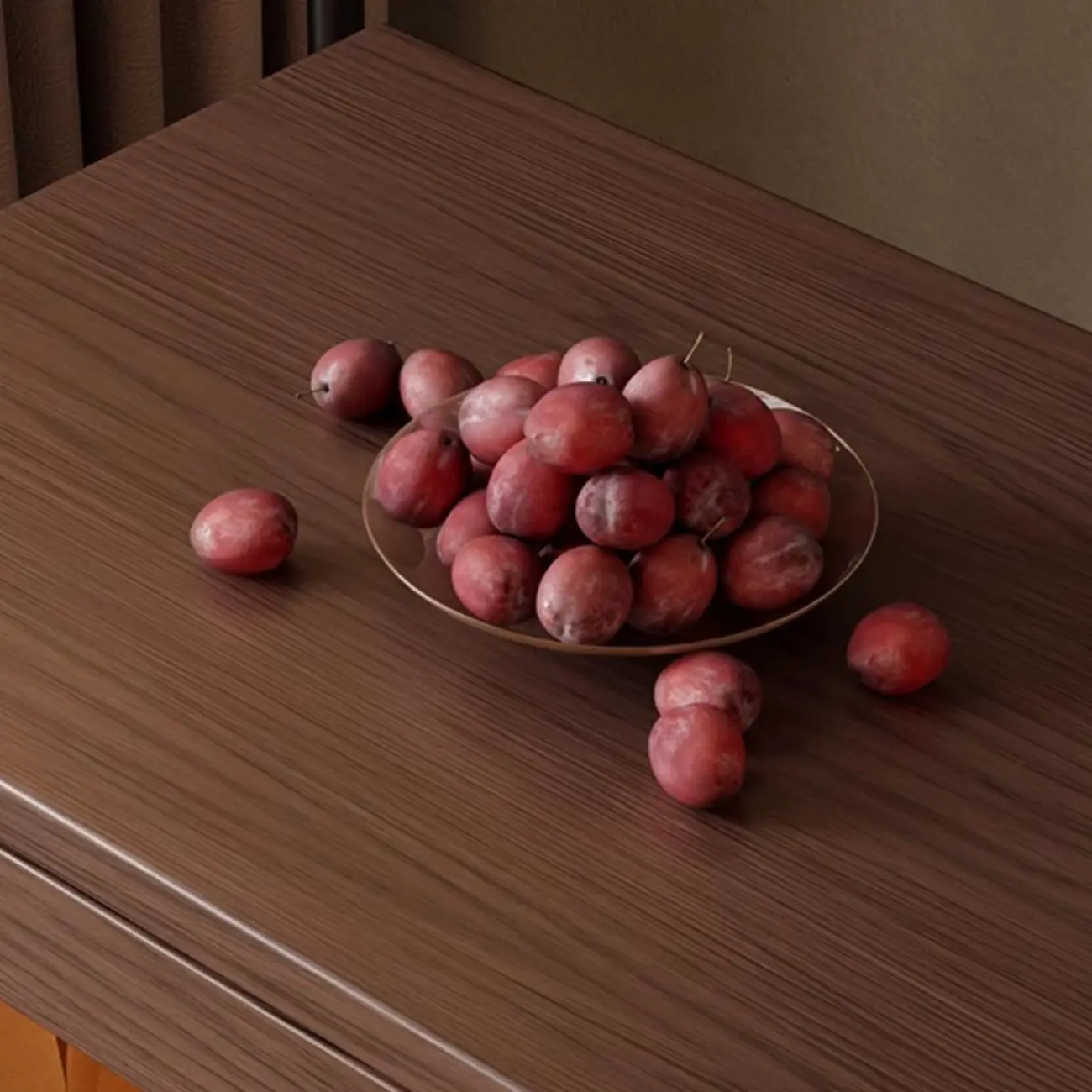 Brown Wood Rectangular 3-Tier Rolling Side Table Image - 4 | homeyfad