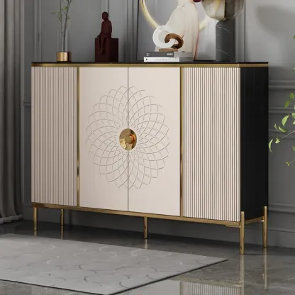 Freestanding Stylish Adjustable Shelves Shoe Storage Cabinet Image - 1