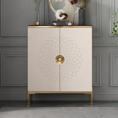 Freestanding Stylish Adjustable Shelves Shoe Storage Cabinet Image - 8