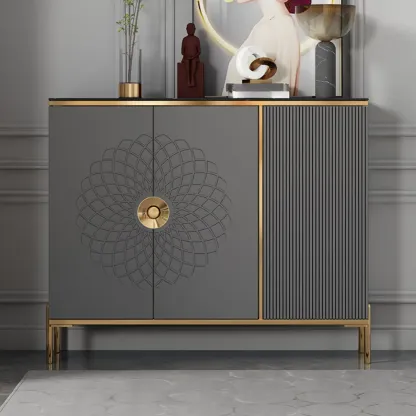 Freestanding Stylish Adjustable Shelves Shoe Storage Cabinet Image - 12