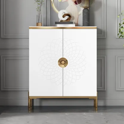 Freestanding Stylish Adjustable Shelves Shoe Storage Cabinet Image - 10