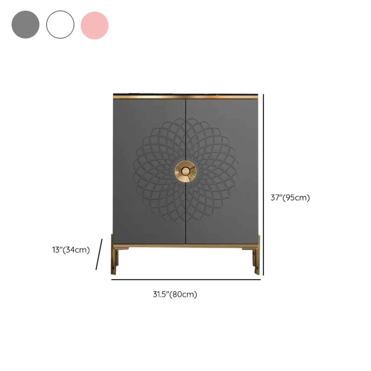 Freestanding Stylish Adjustable Shelves Shoe Storage Cabinet #size | homeyfad