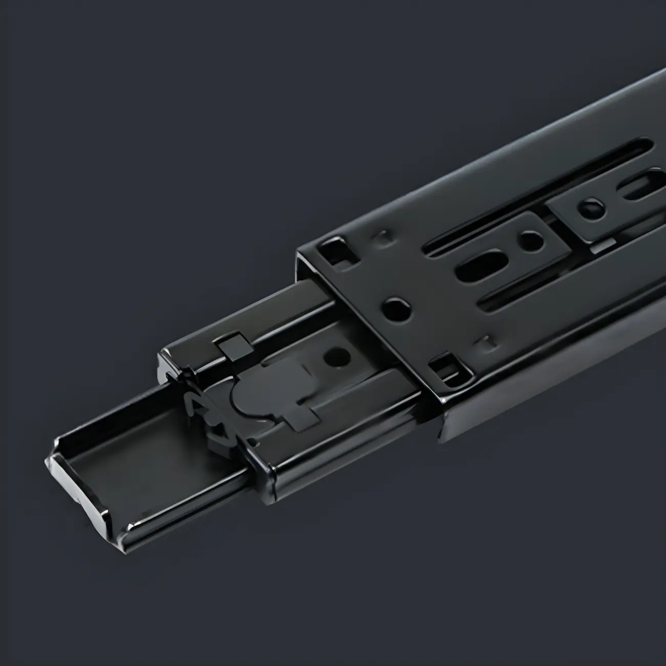 Simple Rectangular Wood Black-White 2 Drawer Nightstand Image - 16 | homeyfad