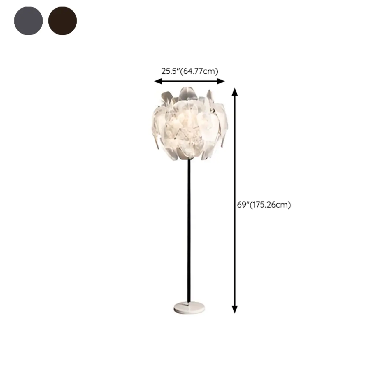 Modern Clear Acrylic Chrome Tripod Floor Lamp Image - 22 | homeyfad