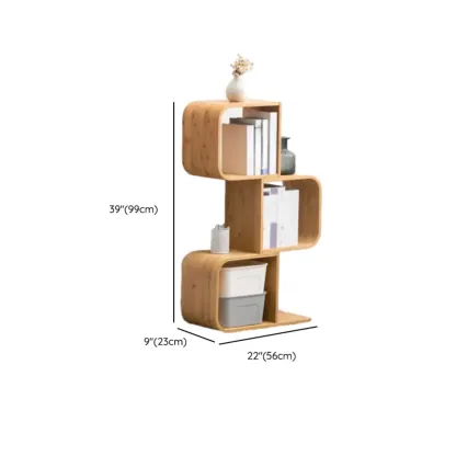 Modern Geometric Open Cube Artistic Oka Bookcase Image - 11