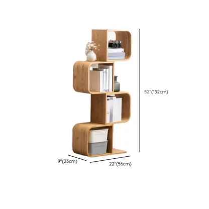 Modern Geometric Open Cube Artistic Oka Bookcase Image - 12