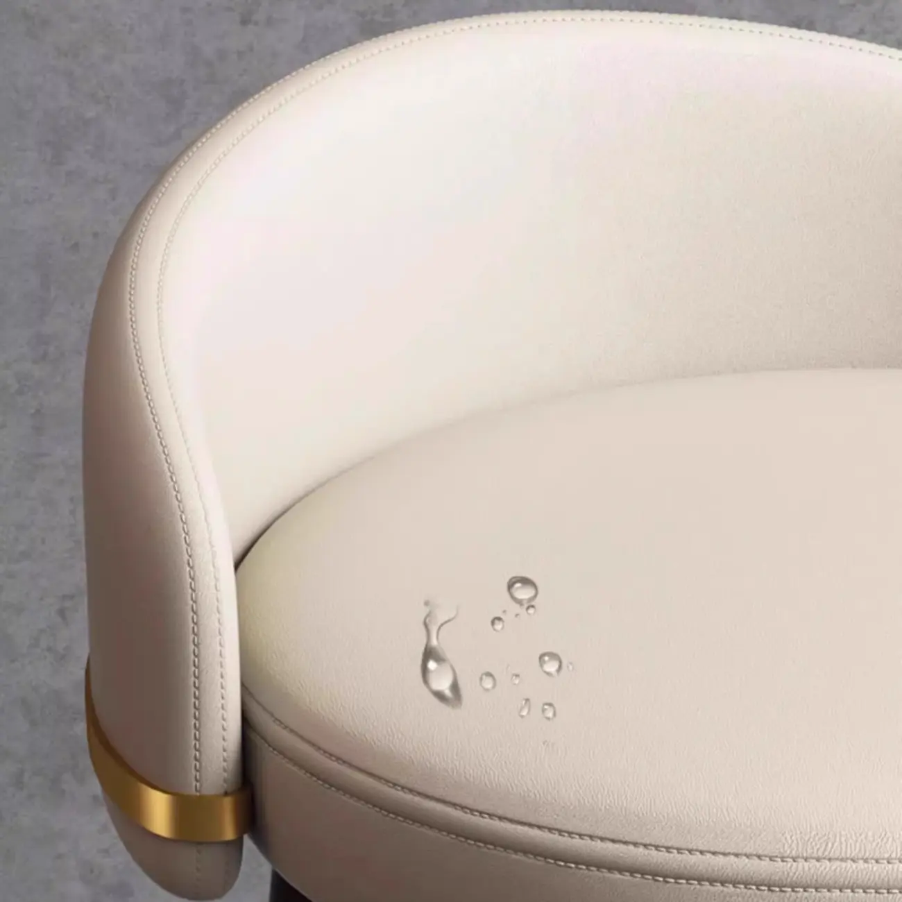  Leather Low Back Counter Bar Stool with Back and Foot Pedestal Image - 16 | homeyfad