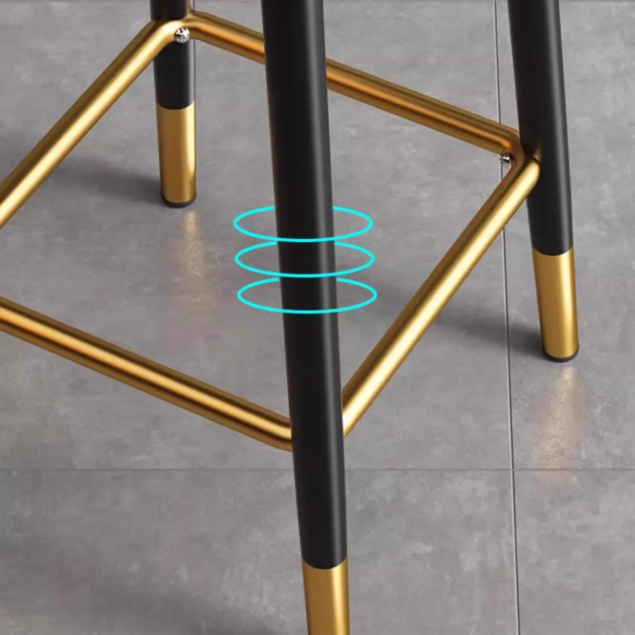  Leather Low Back Counter Bar Stool with Back and Foot Pedestal Image - 18 | homeyfad