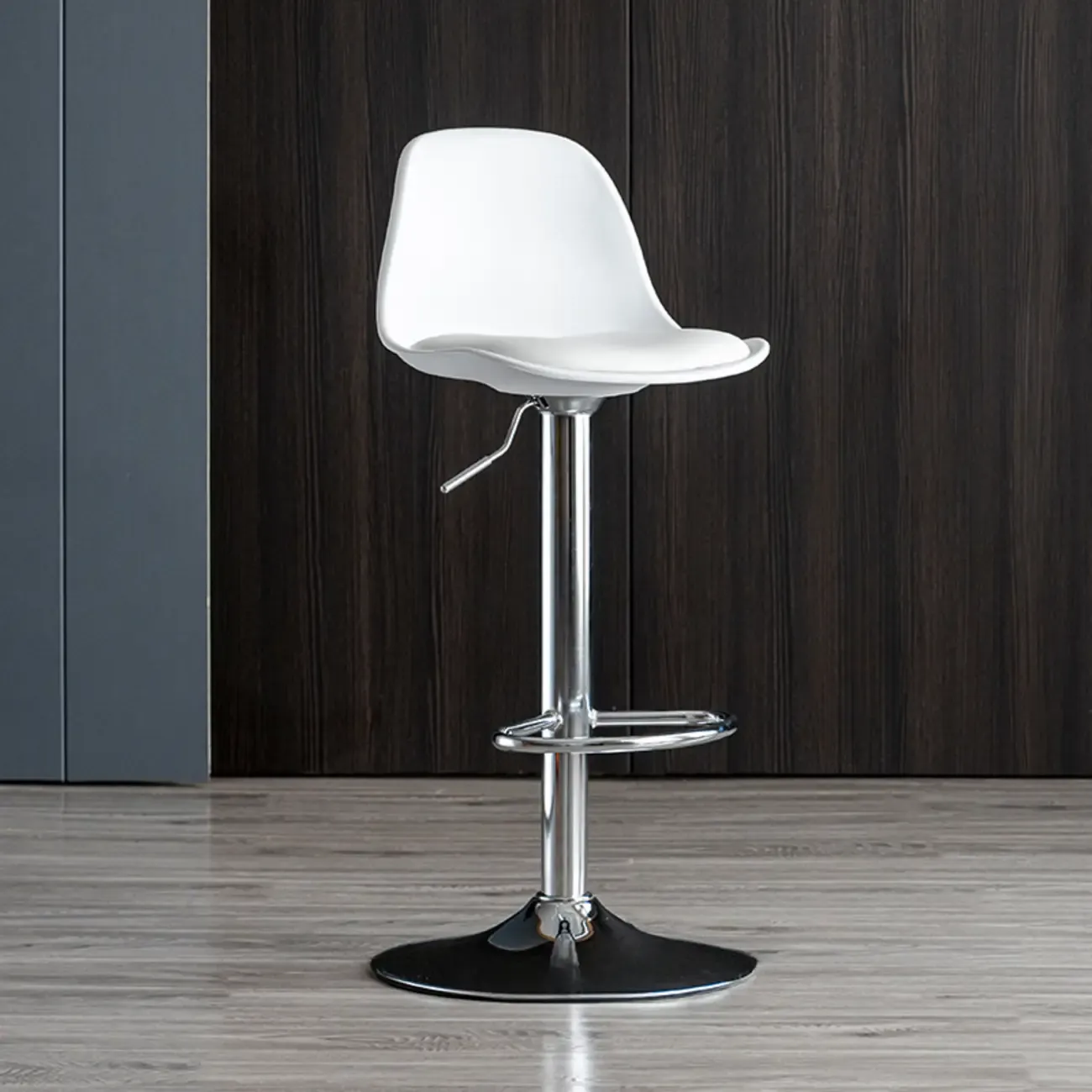 Kitchen Bucket Adjustable Plastic Swivel Bar Stools Image - 2