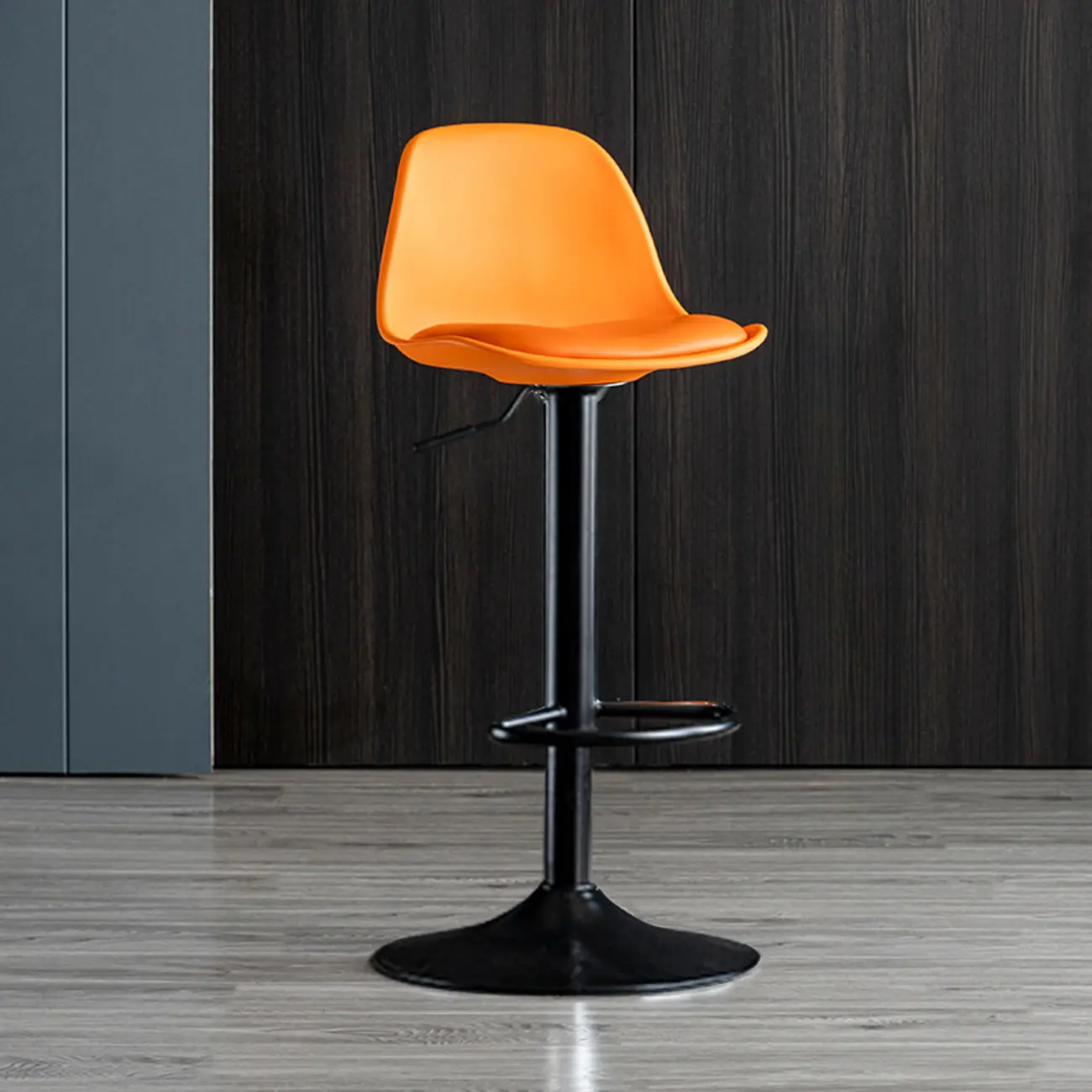 Kitchen Bucket Adjustable Plastic Swivel Bar Stools Image - 4 | homeyfad