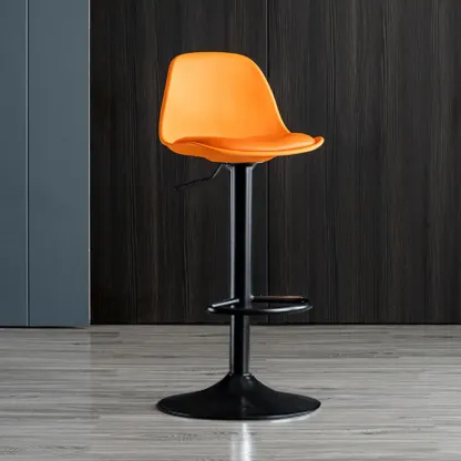 Kitchen Bucket Adjustable Plastic Swivel Bar Stools Image - 4