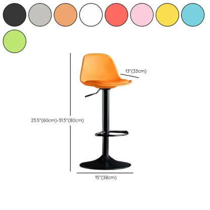Kitchen Bucket Adjustable Plastic Swivel Bar Stools Image - 29