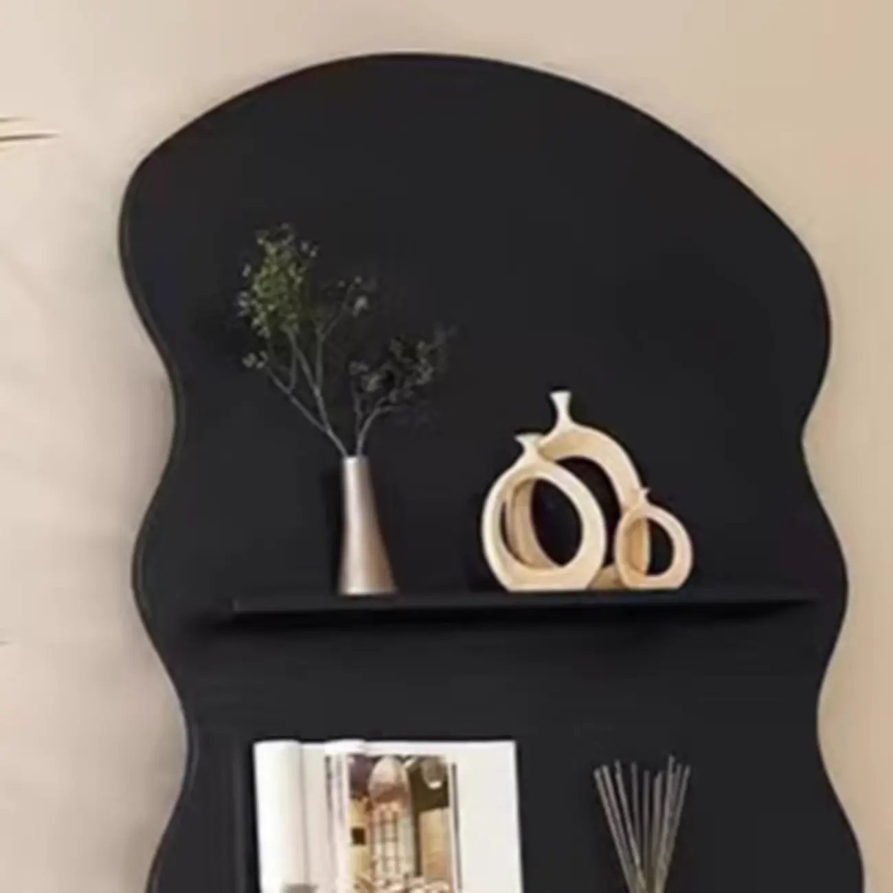 Brown Timber 3 Shelves Wood Bookcase Decorative Bookshelf Image - 10 | homeyfad