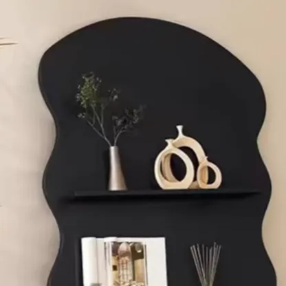 Brown Timber 3 Shelves Wood Bookcase Decorative Bookshelf Image - 10