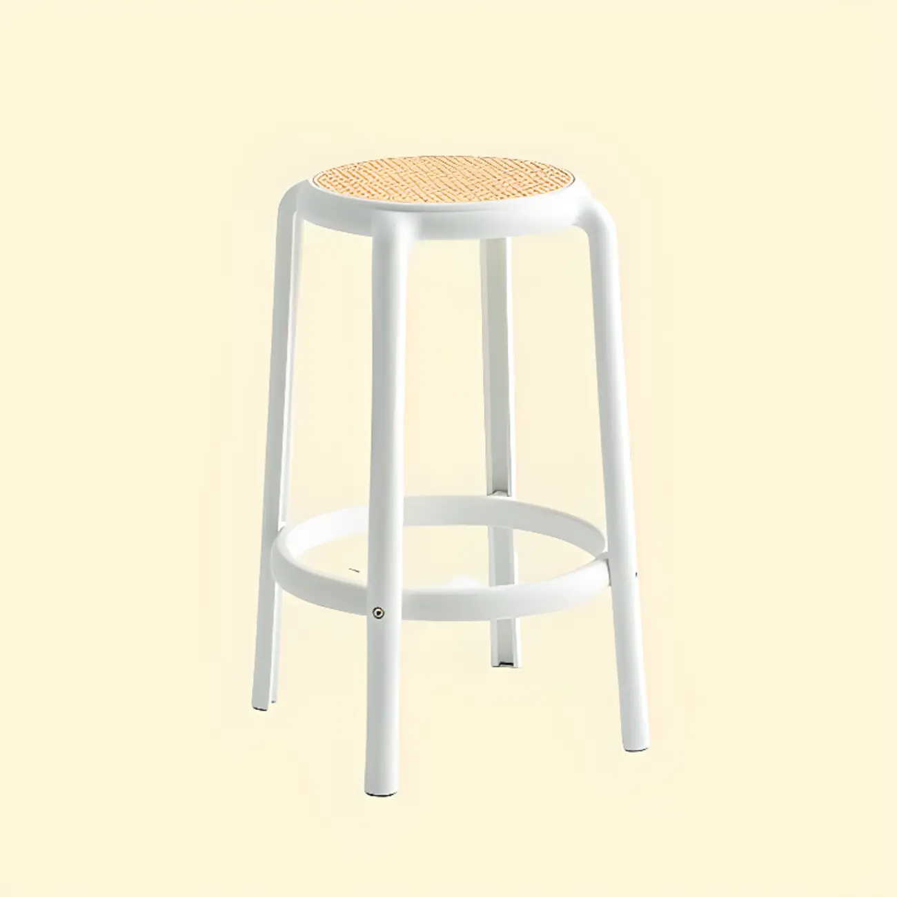 Modern Round Counter Height Bar Stools Image - 4 | homeyfad