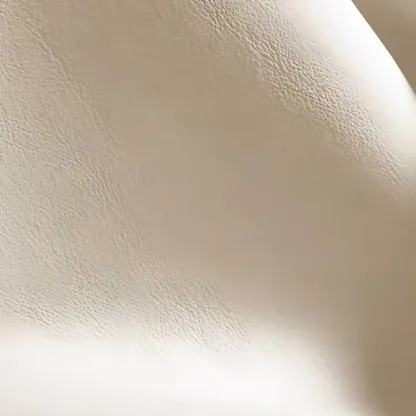 Sleek Rectangular Leather White 3 Drawers Narrow Side Table Image - 7