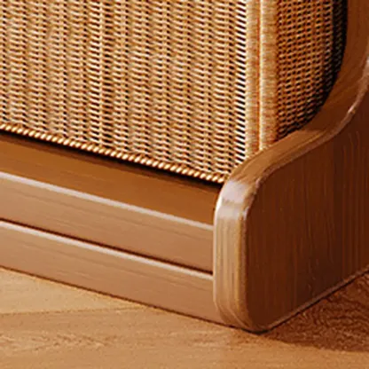 Modern Ladder Brown Wood Bookcase for Office Storage Image - 16