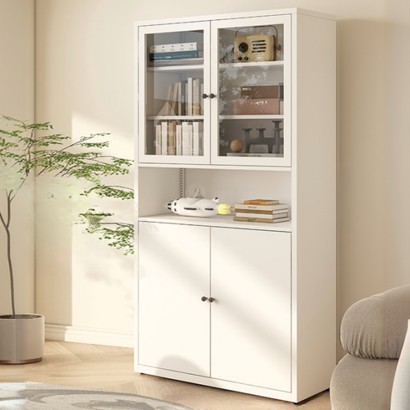 Tall 6-Layer Display Cabinet with Glass Doors | homeyfad