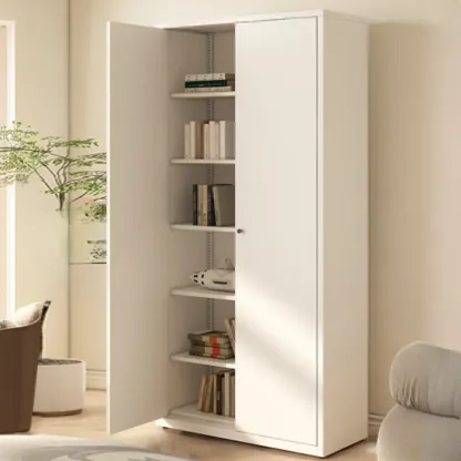 Tall 6-Layer Display Cabinet with Glass Doors Image - 17