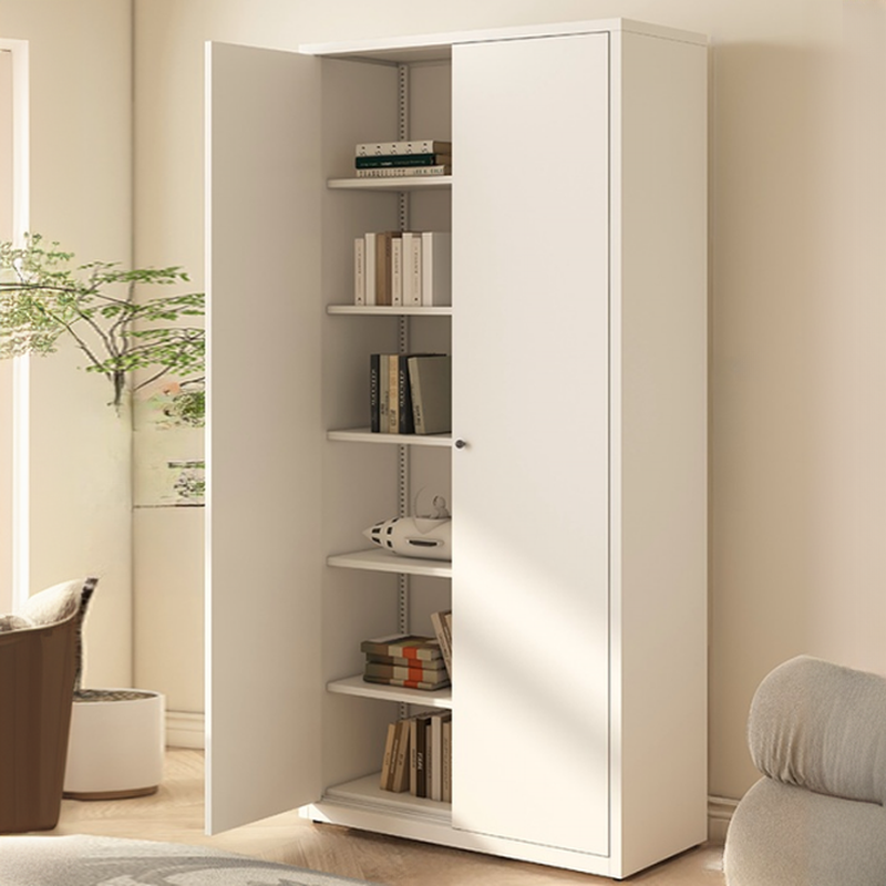 Tall 6-Layer Display Cabinet with Glass Doors | homeyfad