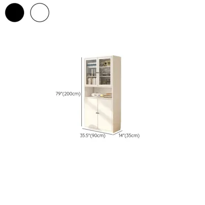 Tall 6-Layer Display Cabinet with Glass Doors Image - 34