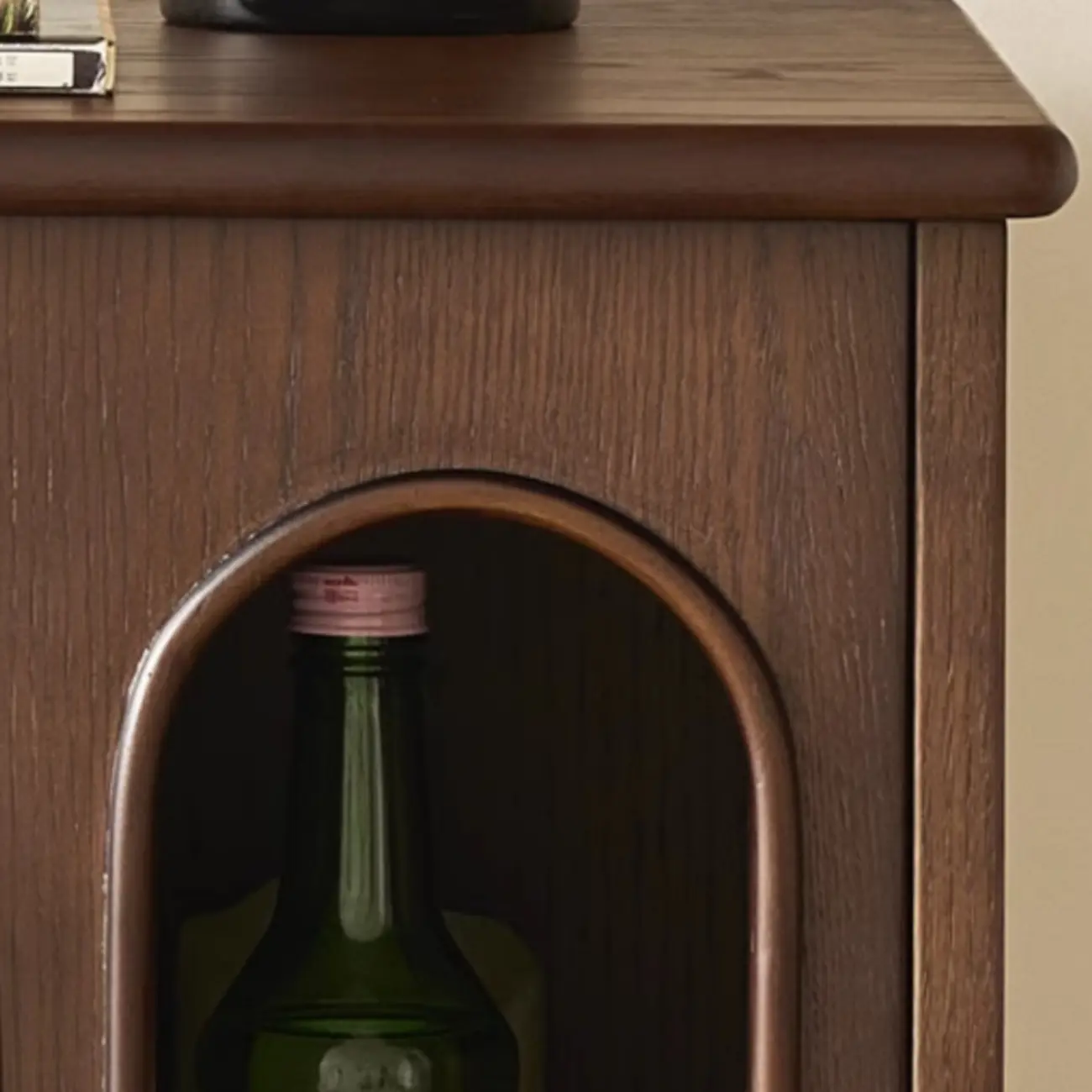 Tall Traditional Brown Wooden Rectangular Side Table Image - 3 | homeyfad