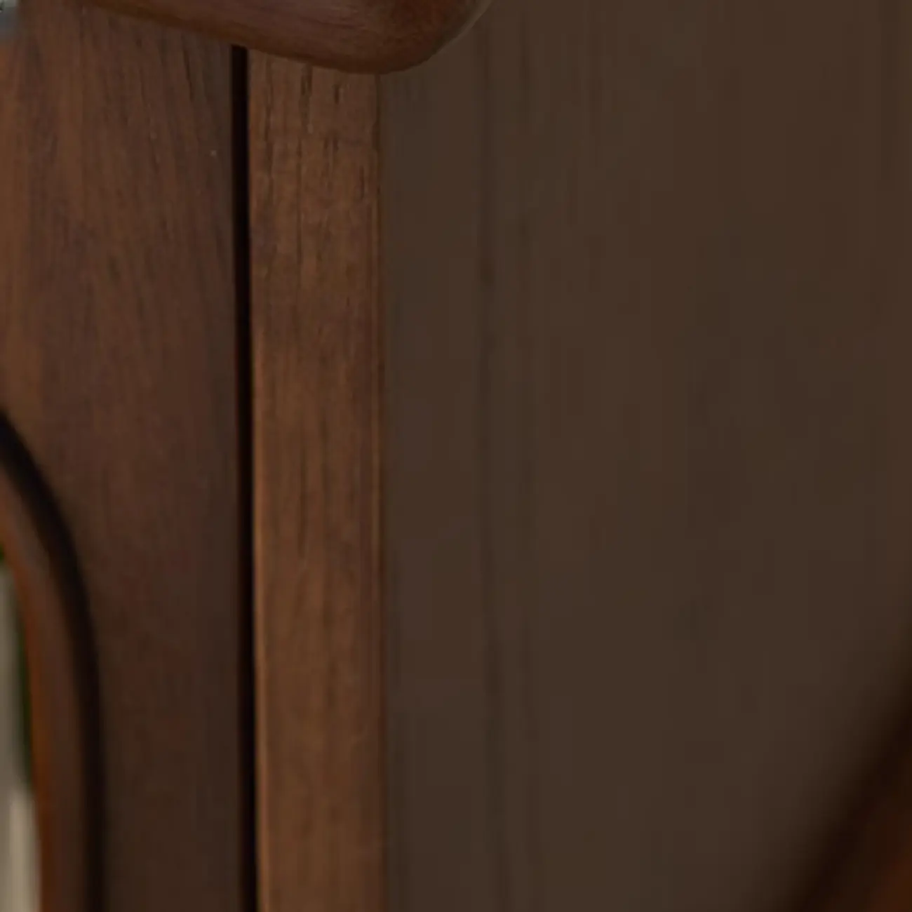 Tall Traditional Brown Wooden Rectangular Side Table Image - 7 | homeyfad