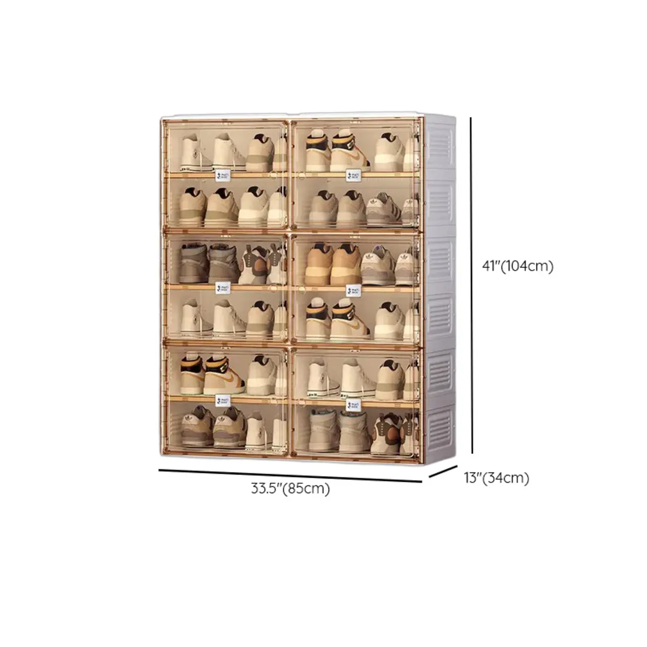 Portable Glam Plastic Clear Shoe Boxes in White Image - 26 | homeyfad