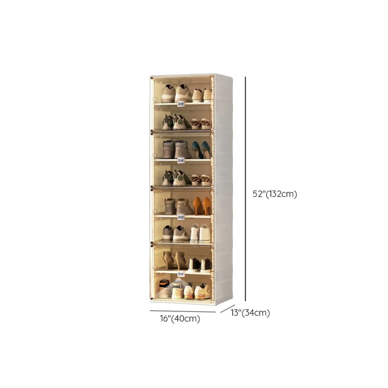 Portable Glam Plastic Clear Shoe Boxes in White Image - 30 | homeyfad