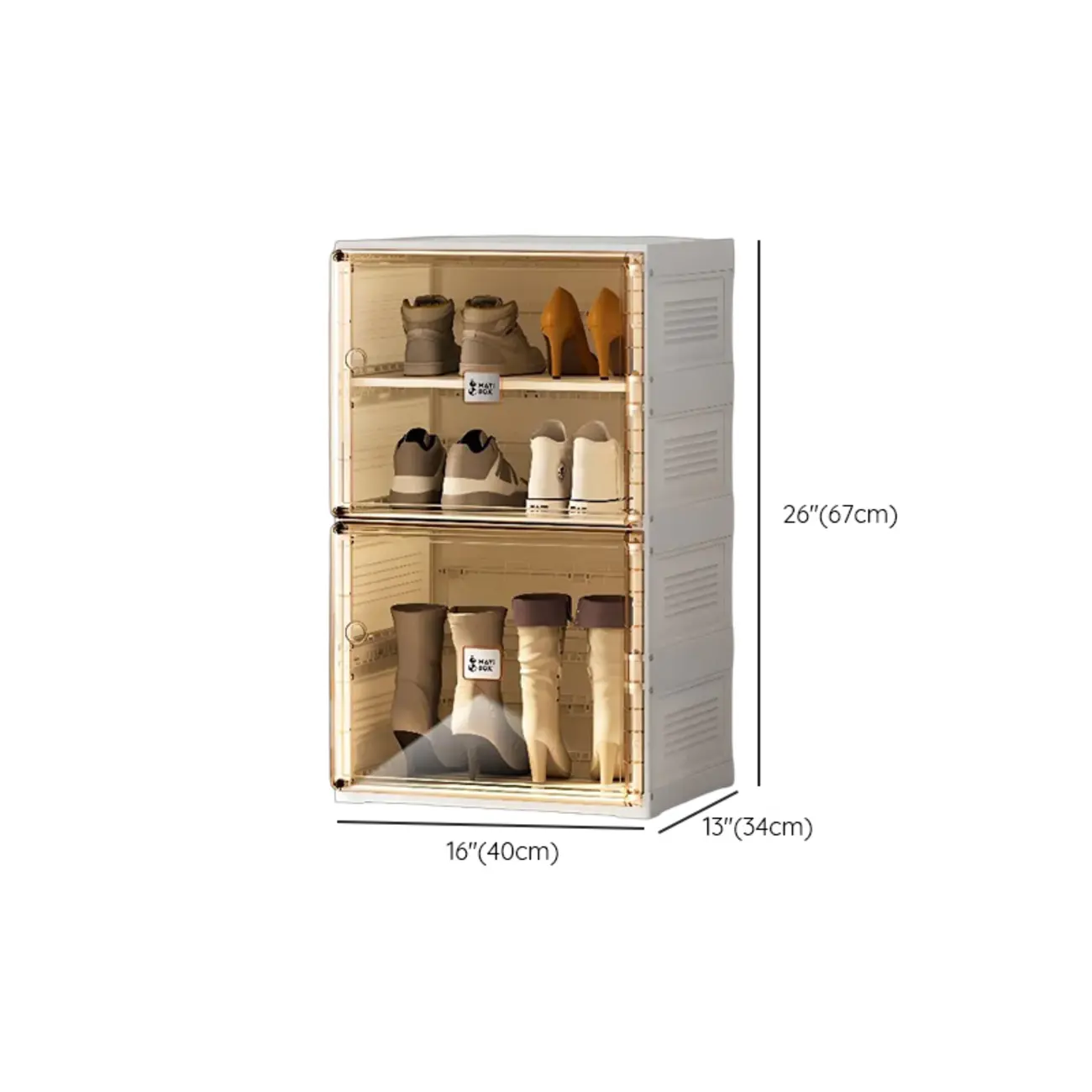 Portable Glam Plastic Clear Shoe Boxes in White Image - 31 | homeyfad