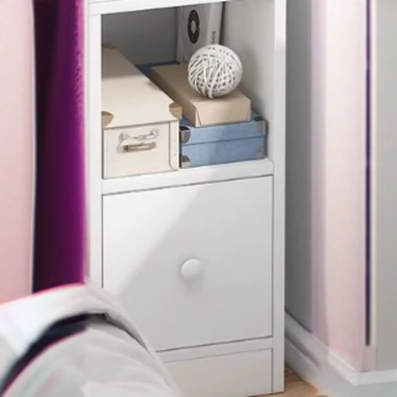 Modern Wood Finish Bedside Table with Storage Drawers Nightstand   Image - 18 | homeyfad