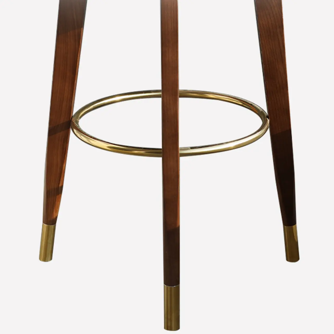 Swivel Mid Century Modern Counter Height Leather Bar Stools Image - 21 | homeyfad