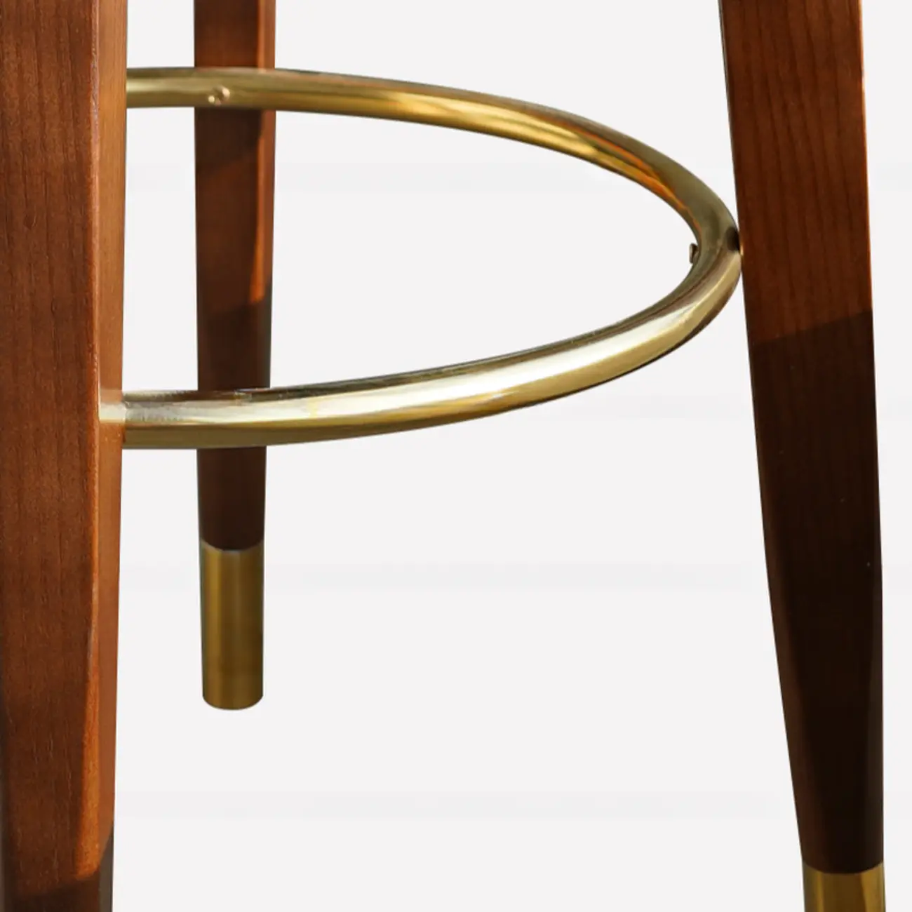 Swivel Mid Century Modern Counter Height Leather Bar Stools Image - 20 | homeyfad