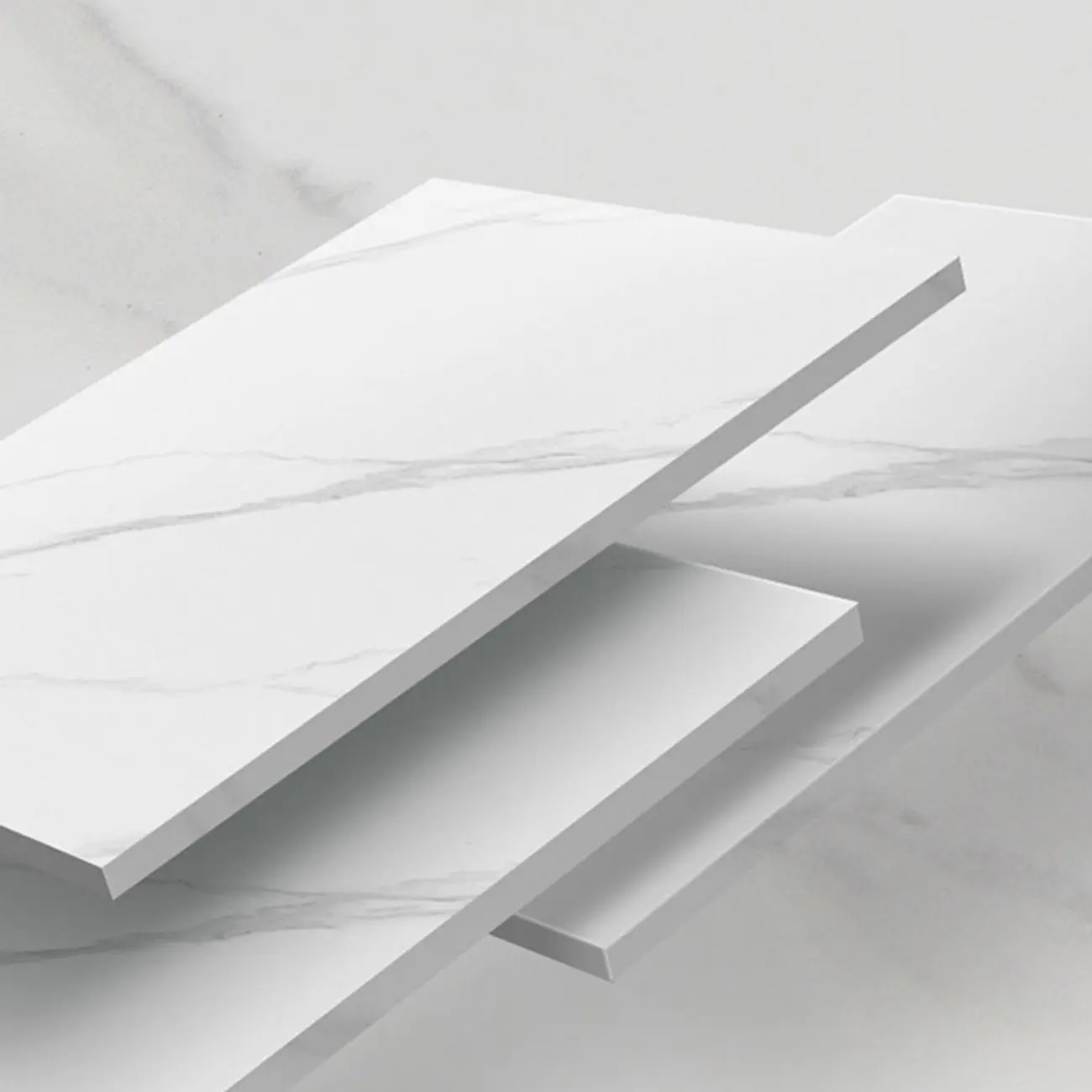 Slim Stone Top 2-Drawer Wood Nightstand with Metal Legs Image - 11 | homeyfad