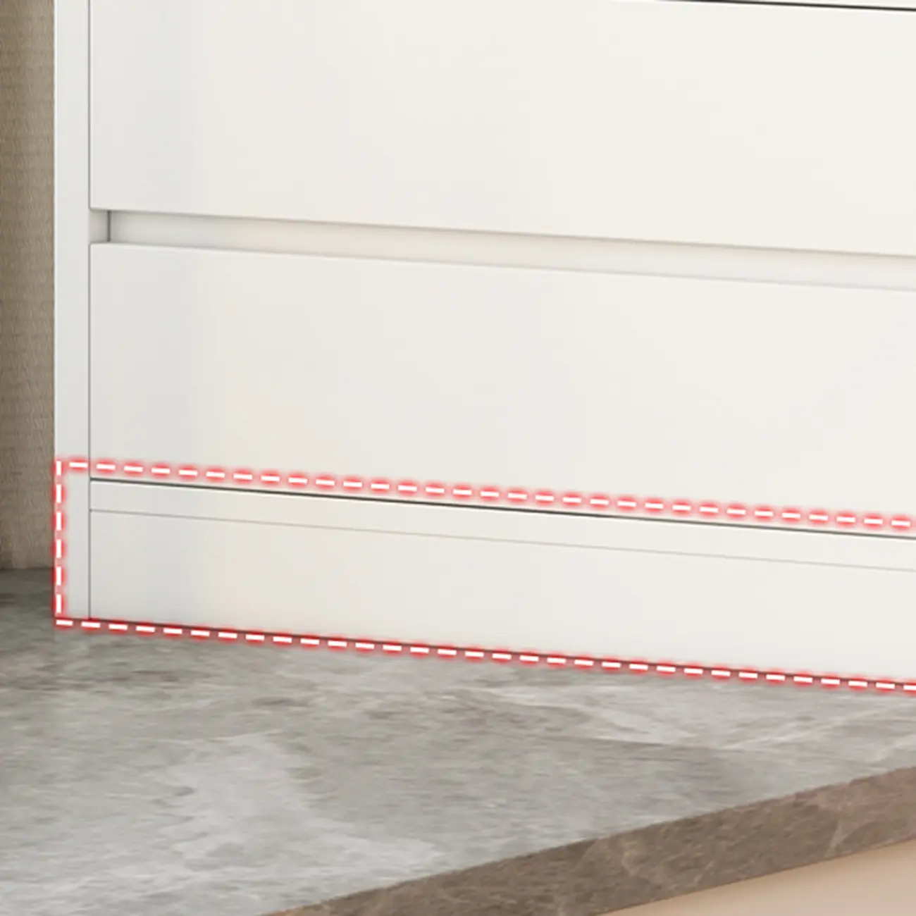 Simple Wooden White 3-Tier Bookcase with Drawers Image - 12 | homeyfad