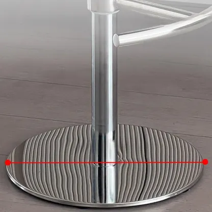 Minimalist Beige Leather Saddle Bar Stools Image - 5