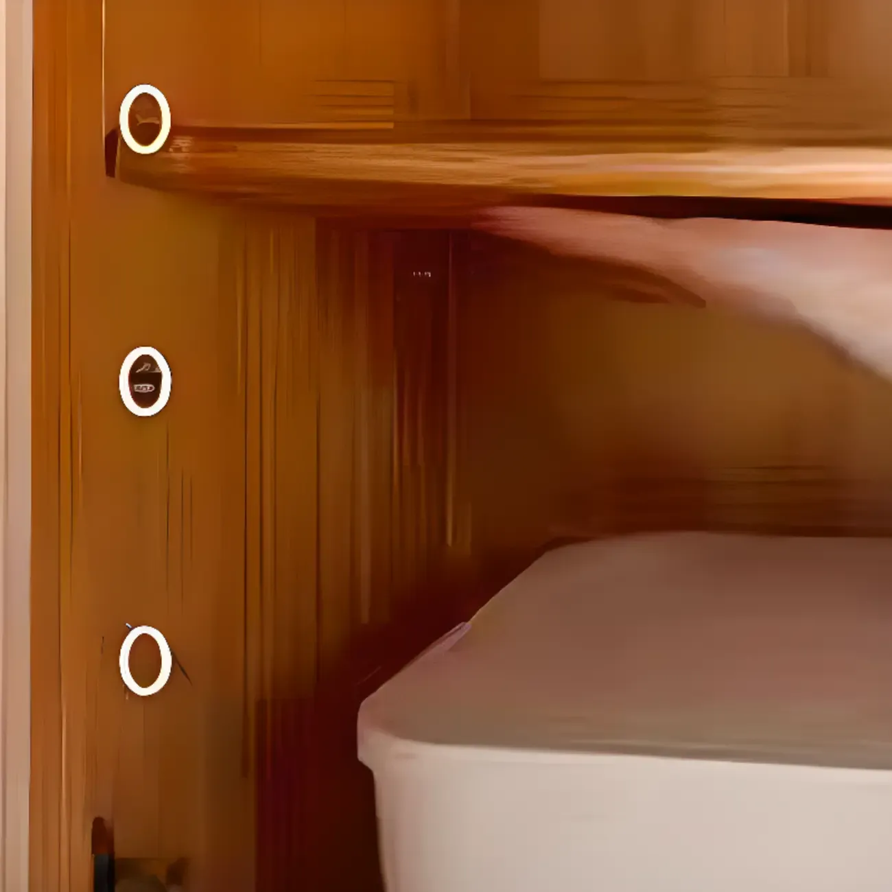 Nordic Adjustable Shelf 5 Drawers Wooden Sideboard Cabinet Image - 4