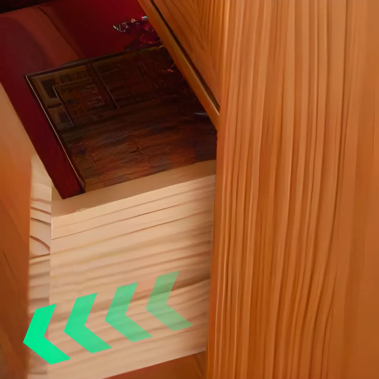 Nordic Adjustable Shelf 5 Drawers Wooden Sideboard Cabinet Image - 3