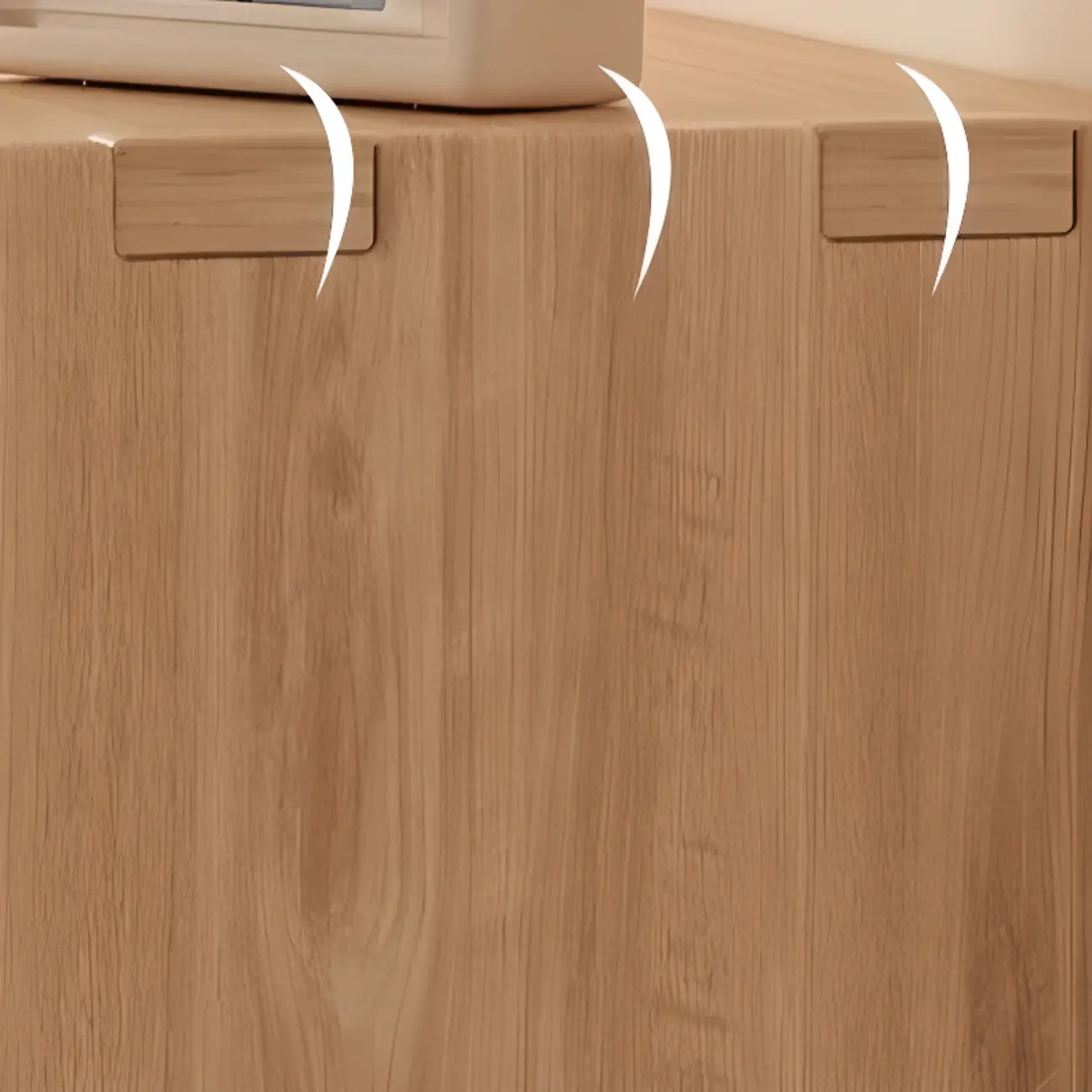 Natural Finish Wooden Storage Simple Narrow Bookcase Image - 16 | homeyfad