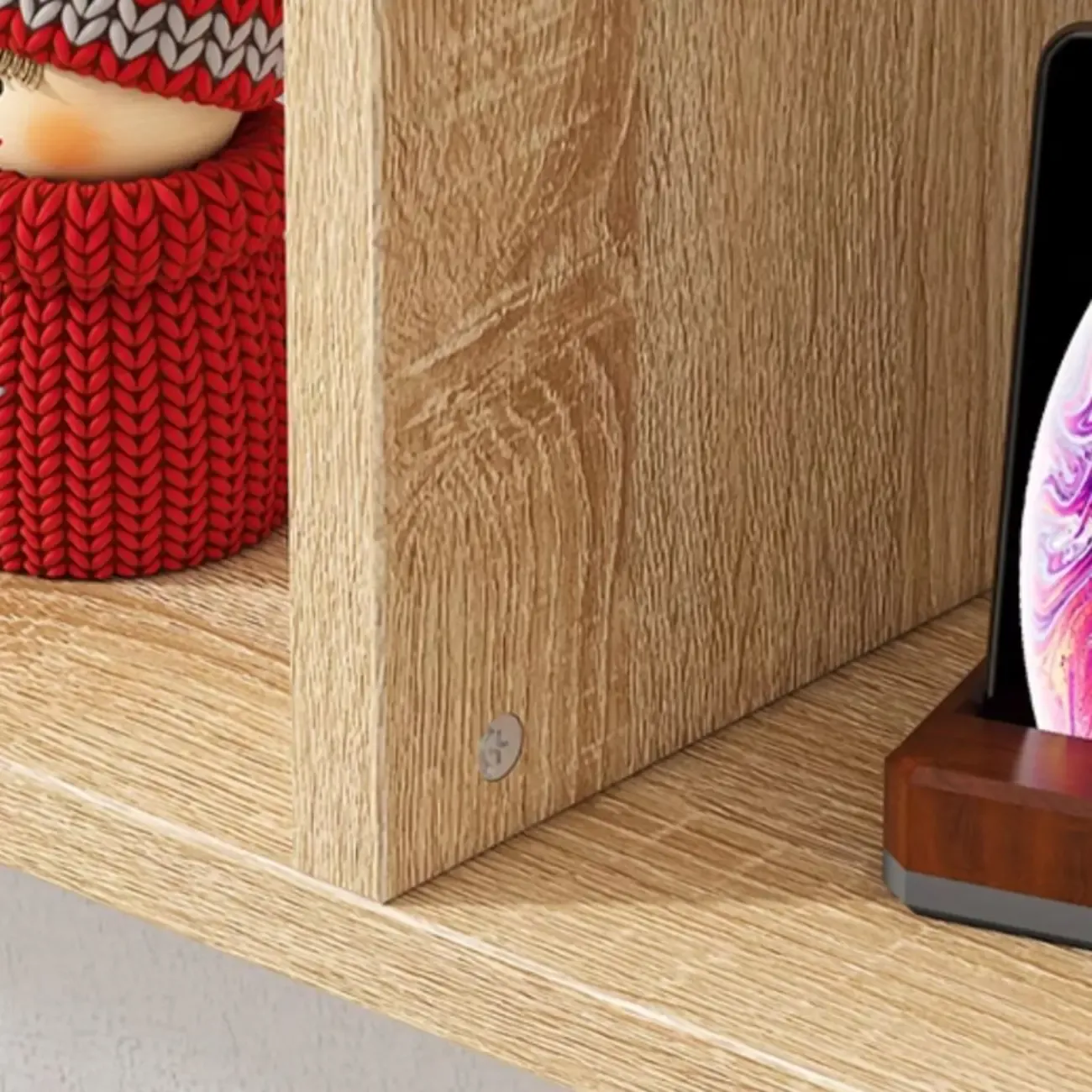 Modern Wooden 3-Tier Open Back Wall-Mounted Bookcase Image - 13