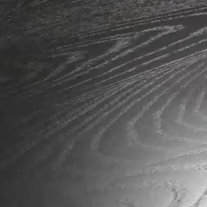 Scandinavian Solid Wood Curved Entryway Bench in Black Image - 8