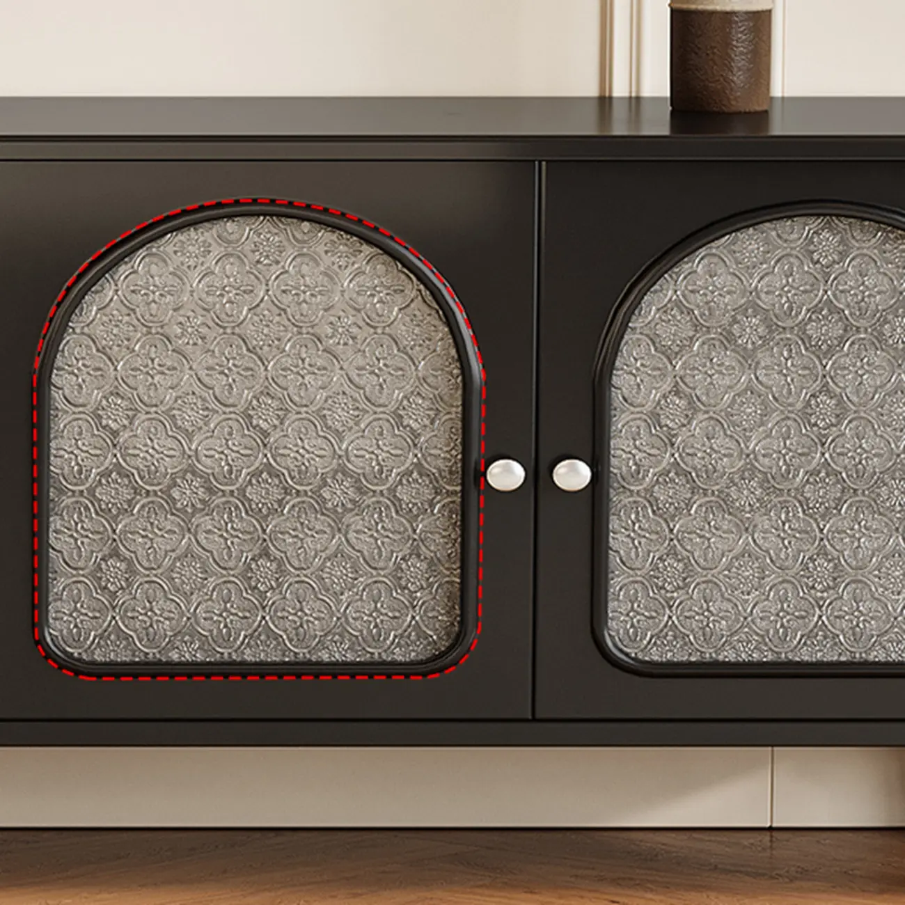 Modern Wood TV Stand with Cabinet and Drawers Image - 4 | homeyfad