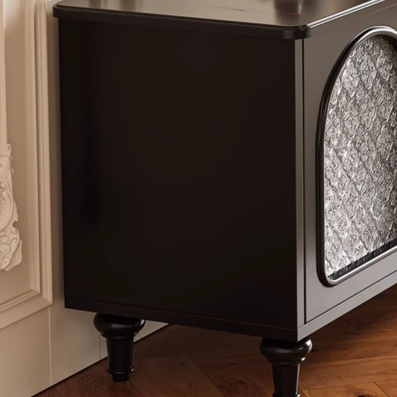 Modern Wood TV Stand with Cabinet and Drawers Image - 5 | homeyfad