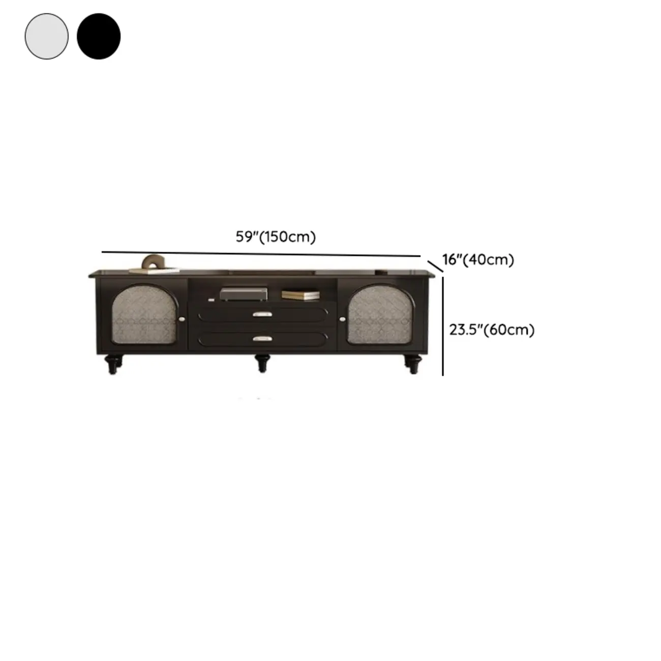Modern Wood TV Stand with Cabinet and Drawers #size | homeyfad