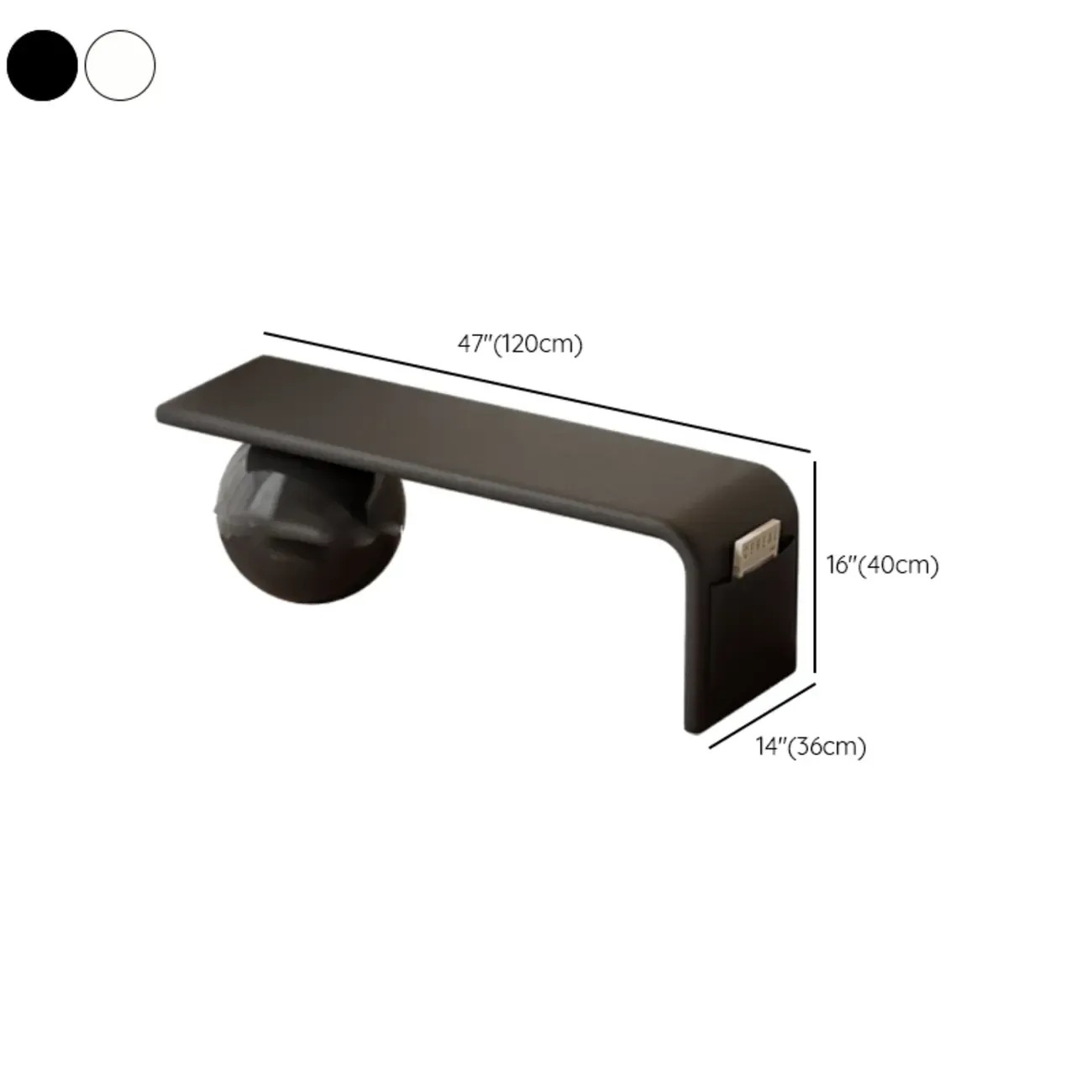 Decorative Square Wood and Leather Cushioned Sitting Bench Image - 14