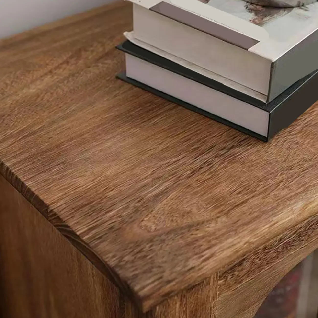 Traditional Espresso Wood China Cabinet with Glass Doors Image - 8 | homeyfad