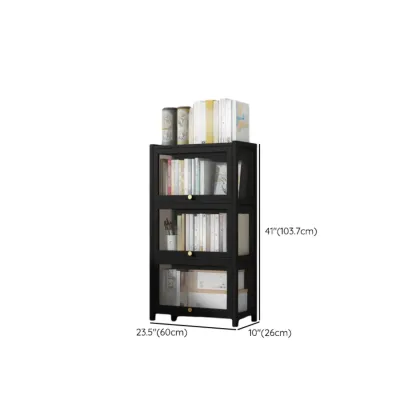 Modern Plexiglass Door Barrister Wood Bookcase Image - 21